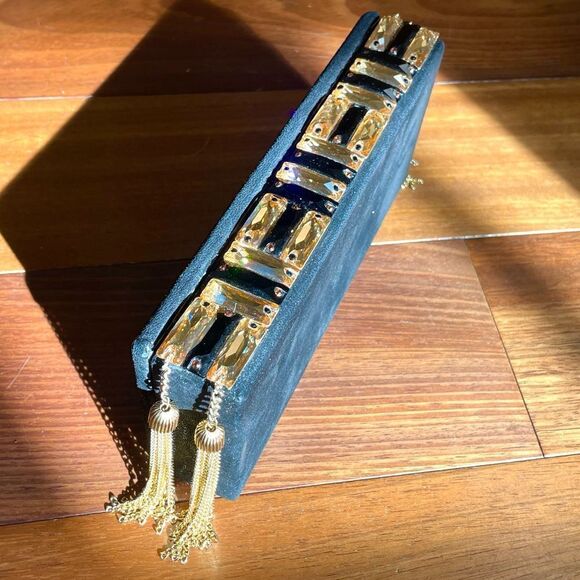 Michelle Monroe Jeweled Tassel Clutch - Picture 3 of 9